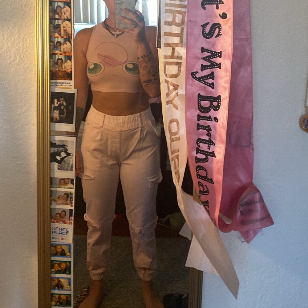 Pink vip joggers